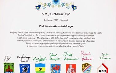 Podpisanie umowy KZN Kaszuby 3