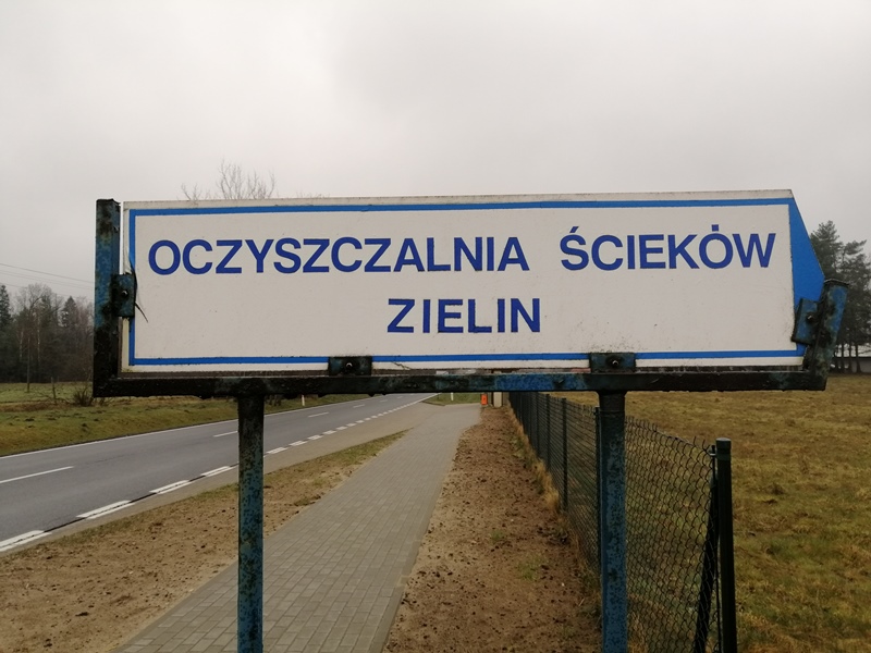 Tablica oczyszczalnia ściek&oacute;w