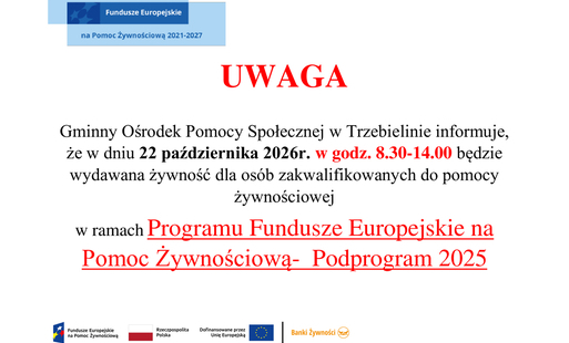 Wydawanie paczek żywnościowych