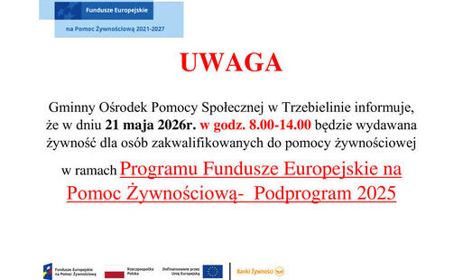Wydawanie paczek żywnościowych